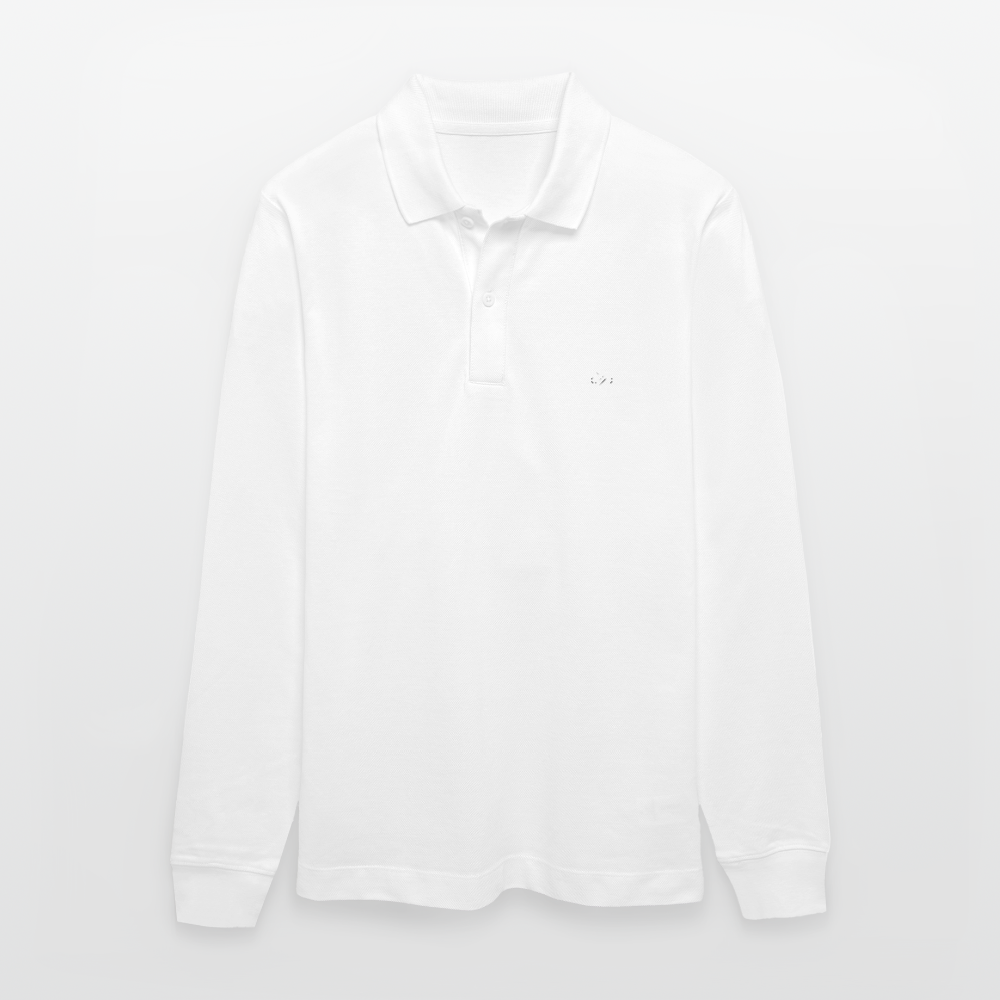 Stanley/Stella Organic Unisex Long-Sleeved Polo Shirt Prepster - white