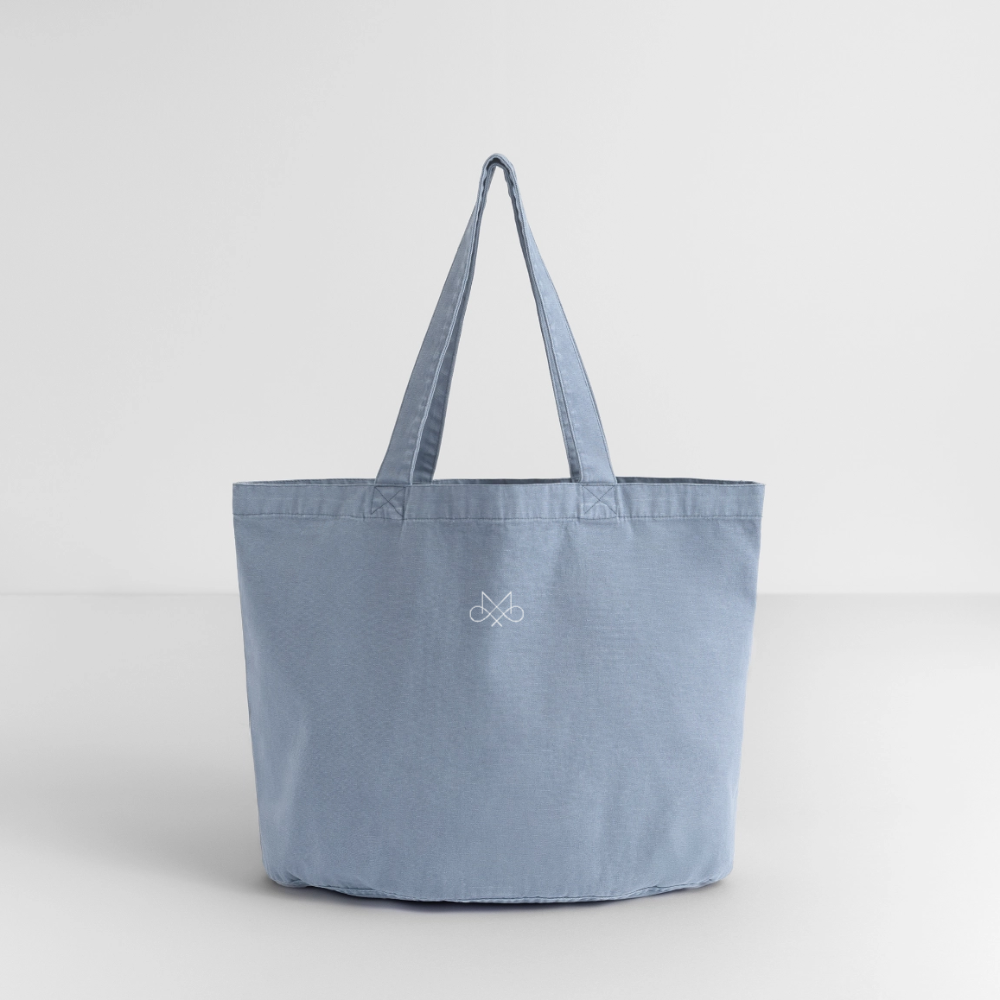 Vintage-washed Shopper - vintage light blue