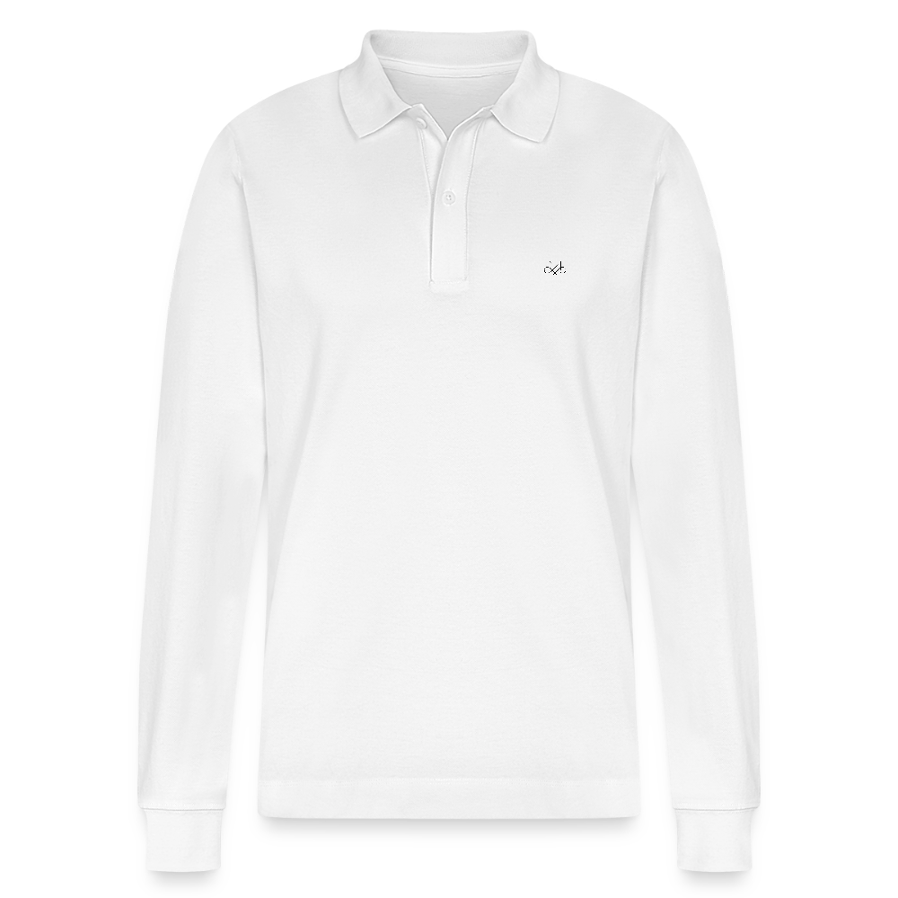 Stanley/Stella Organic Unisex Long-Sleeved Polo Shirt Prepster - white