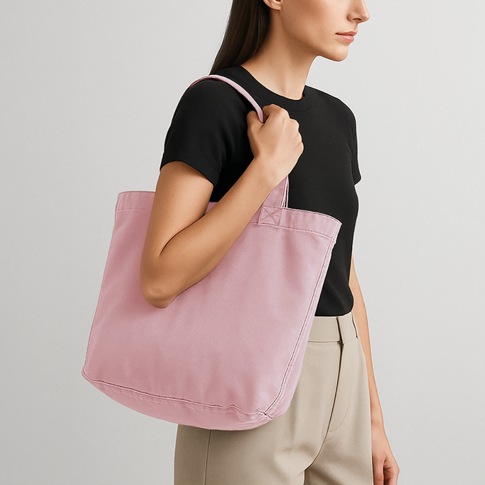 Vintage-washed Shopper - vintage rose
