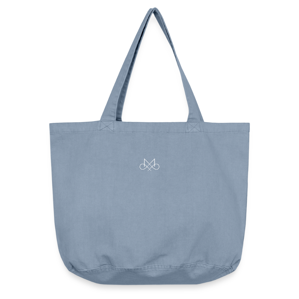 Vintage-washed Shopper - vintage light blue