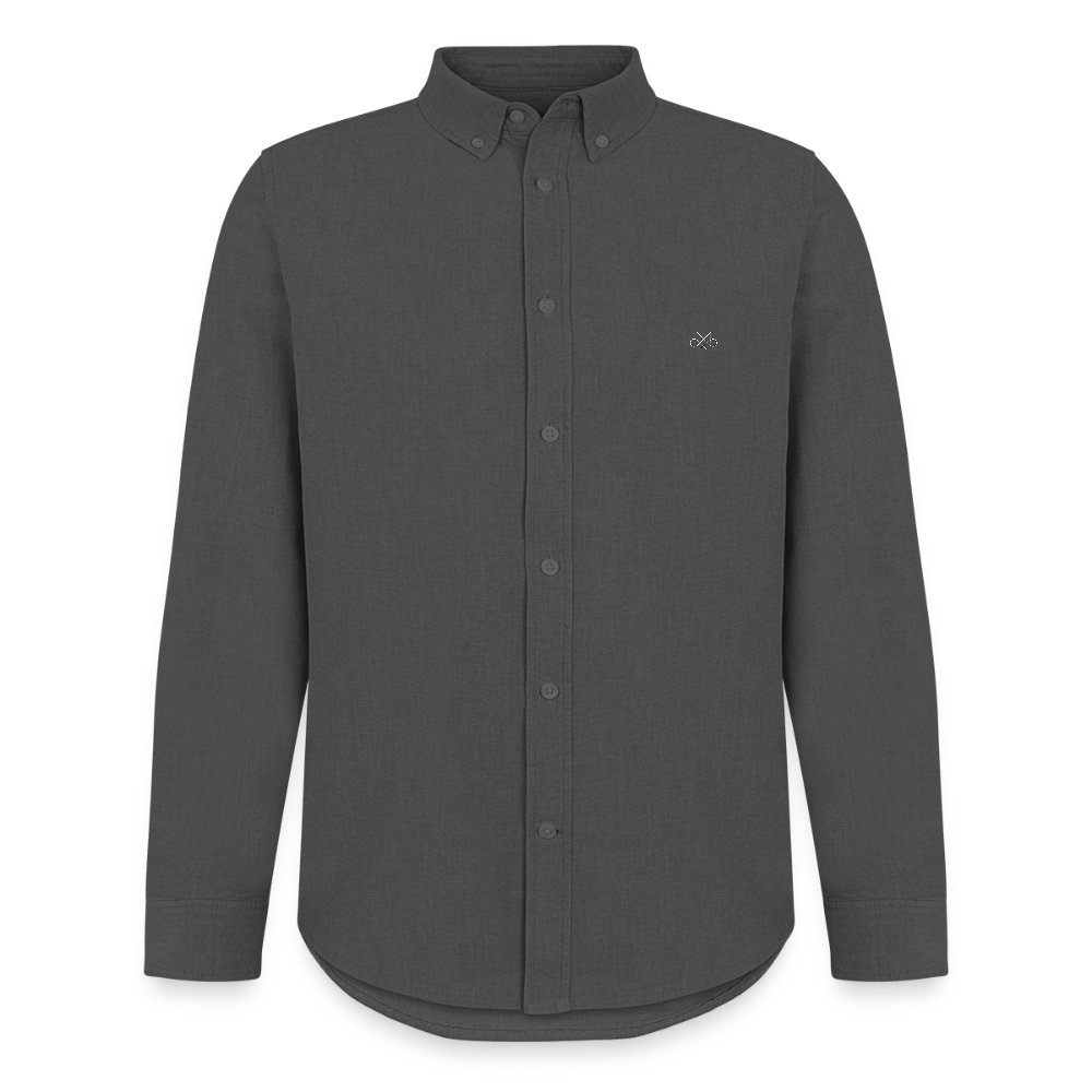 Men's Oxford Shirt by Stanley/Stella - anthracite